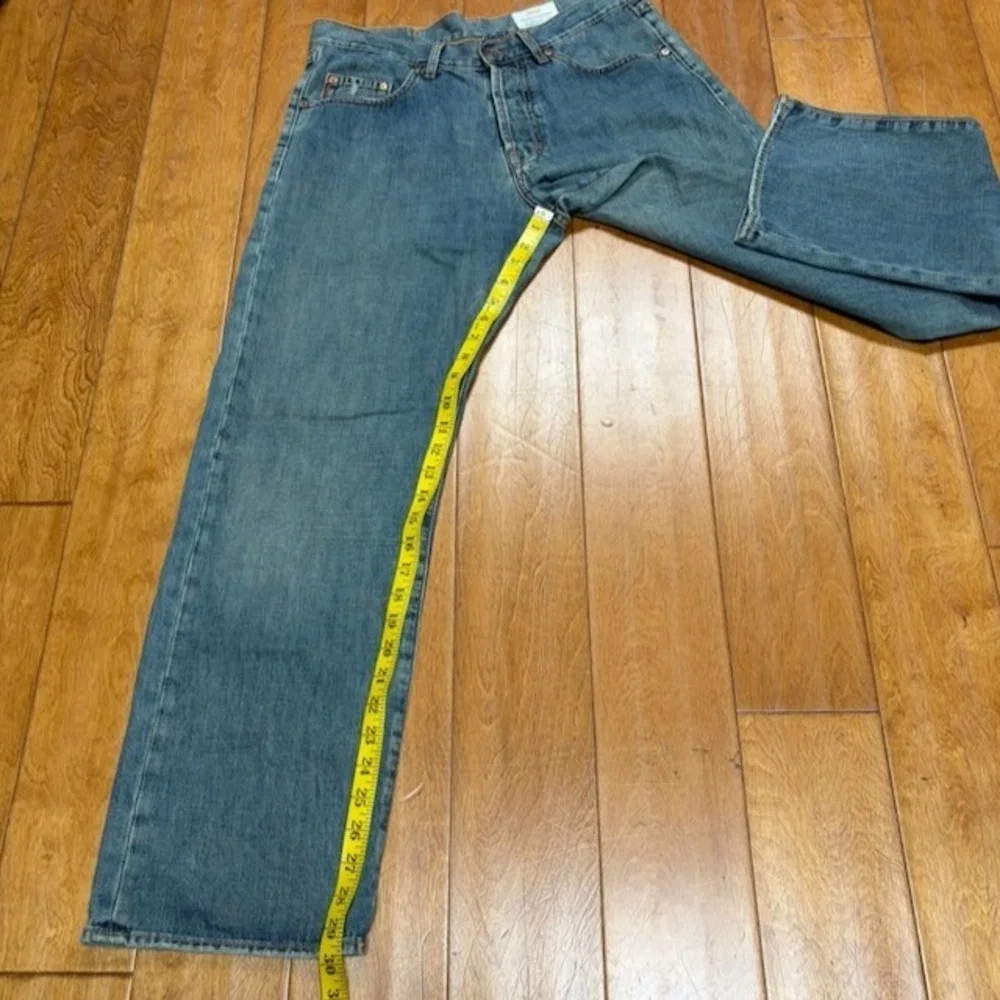 Boss Hugo Boss Selvedge Denim Jeans Comfort Fit Faded Mens Size 33 Designer